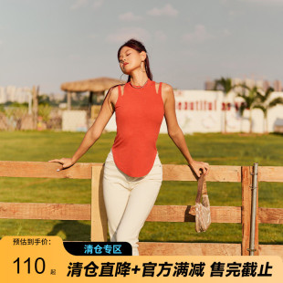 AlphaGym肩部镂空背心带胸垫运动内衣女运动健身瑜伽训练服