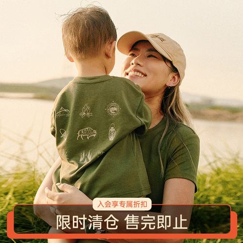 AlphaGym山系露营亲子短袖