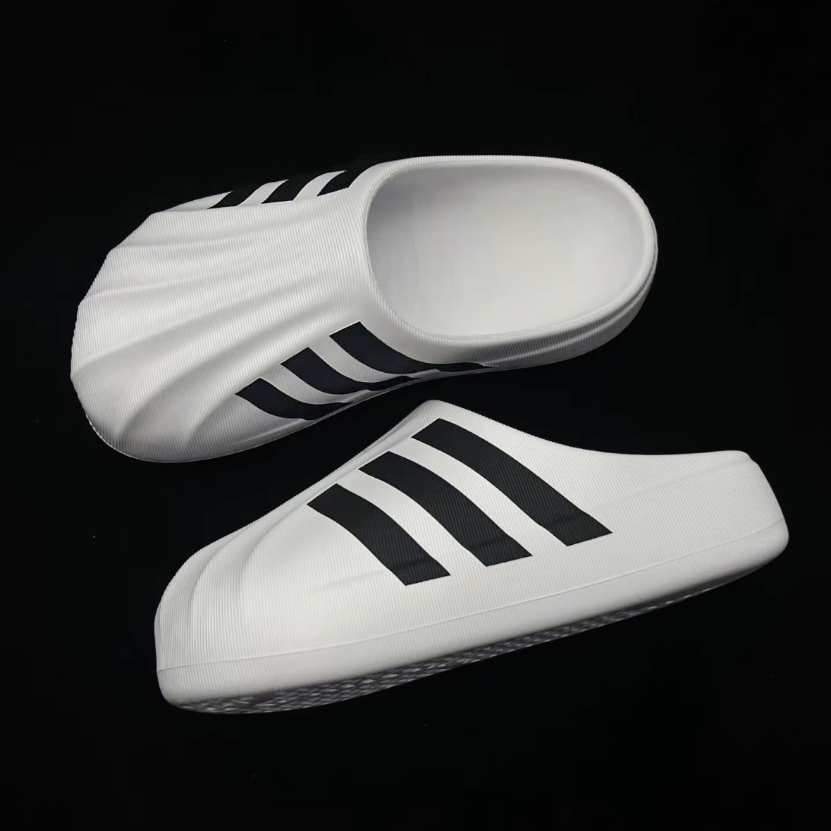 官方正品白色贝壳头半拖男款