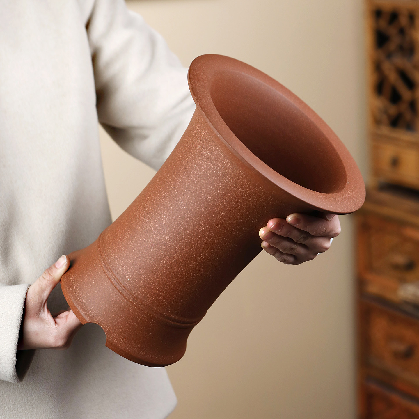 尚扣紫砂蕙兰寒兰束腰盆朱永南全手工兰花专用中式高级感室内花盆,鲜花速递/花卉仿真/绿植园艺,花盆,淘宝优惠券,粉丝福利购,淘宝优惠卷