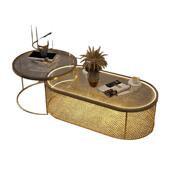 轻奢钢化玻璃客厅茶几桌感应灯家用小户型现代简约酒吧网红茶几