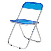 透明折叠椅亚克力时尚 水晶餐椅轻奢靠背凳ins网红拍照椅子化妆椅