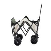 新款 露营车户外高级小推车可折叠聚拢营地推车5寸野营小推车摆摊