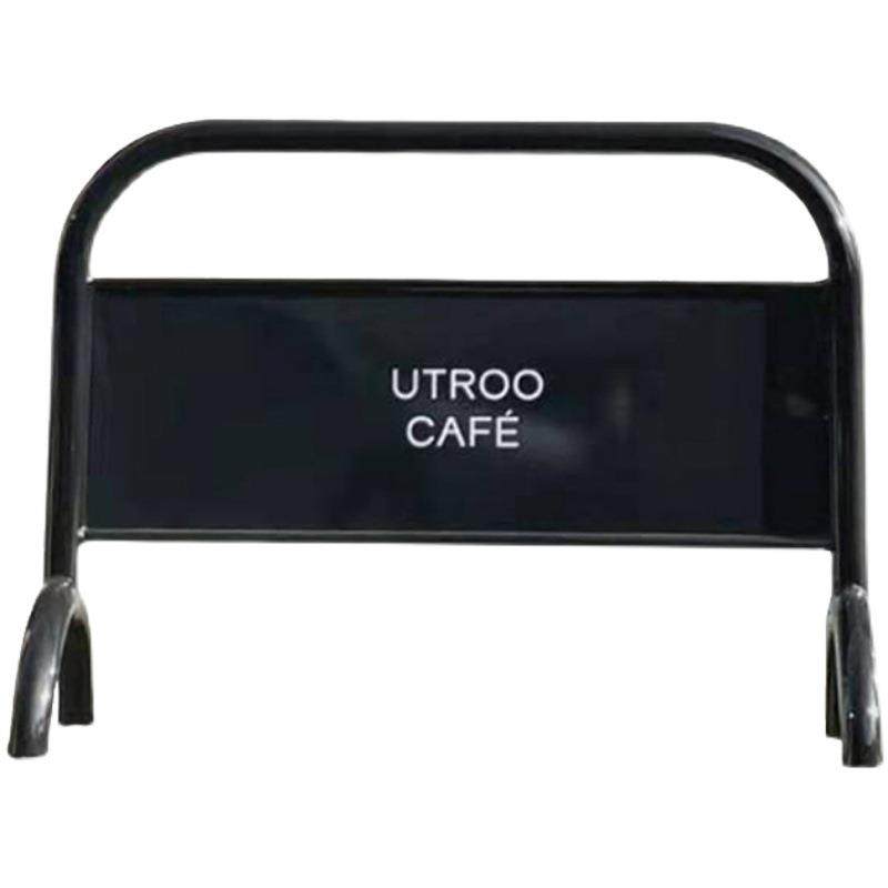 咖啡门店kt板支架展示架立式广告牌落地指示印字logo招牌挂钩牌