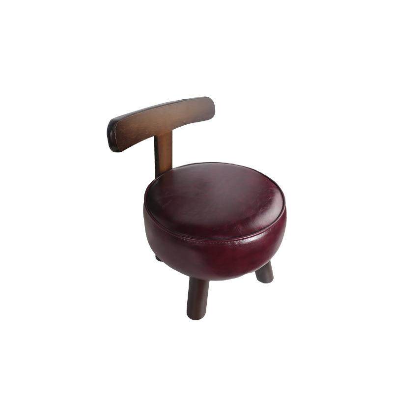 高级感实木旋转凳子家用靠背矮凳客厅茶几小凳软包凳换鞋凳矮椅子,住宅家具,矮凳,淘宝优惠券,粉丝福利购,淘宝优惠卷