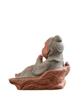 中式古风禅意历史人物茶圣茶宠摆件家居茶室茶道文化茶桌装饰摆设