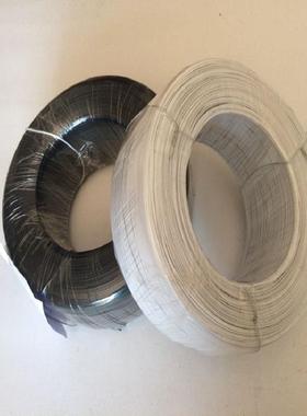 订做加工各种规格扎线0.55mm黑白色椭圆形扎线双扁扎线包胶软线