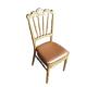 厂家酒店椅子婚庆金色拿破仑椅婚礼宴会竹节椅铝合金软包古堡椅