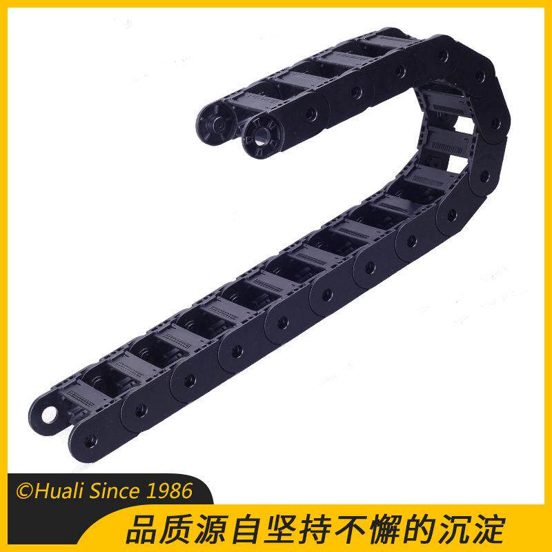 静音电线电缆塑料拖链尼龙坦克链工业机床雕刻机线槽桥式传动链