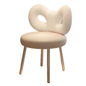 化妆椅家用简约蝴蝶凳高级女生卧室网红梳妆台凳子靠背轻奢美甲椅