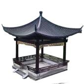 古建凉亭源头工厂小青瓦四角六角古建水榭亭户外凉亭古建长廊凉亭