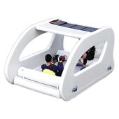 厂家水上充气游艇户外钓鱼充气船太阳能景区电动游船动力浮台