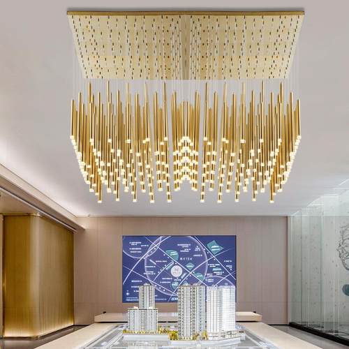 餐厅吊灯北欧轻奢创意个性网红别墅长圆柱饭厅餐桌吧台灯现代简约