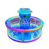 儿童游乐设备捞鱼池商用喂奶鱼缸萌宠池商场玻璃钓鱼池游乐场摆摊