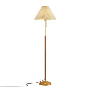 中古实木客厅落地灯侘寂风复古沙发旁边高级感美式装饰氛围灯台灯