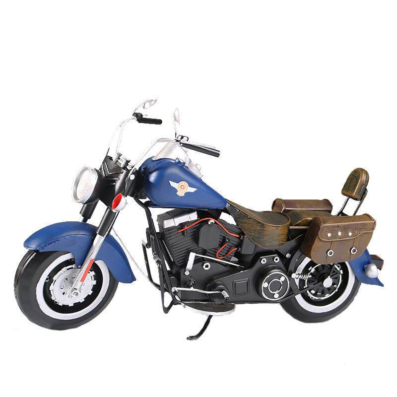 复古怀旧老式创意摩托车模型摆件客厅酒吧餐厅家居装饰品个性摆设