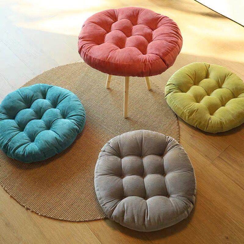 加大加厚毛绒坐垫蒲团垫餐椅垫榻榻米地板垫办公室电脑椅子软座垫