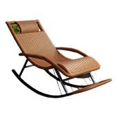 藤编懒人椅藤椅躺椅老人摇椅大人摇摇椅靠背夏季 家用逍遥阳台午睡