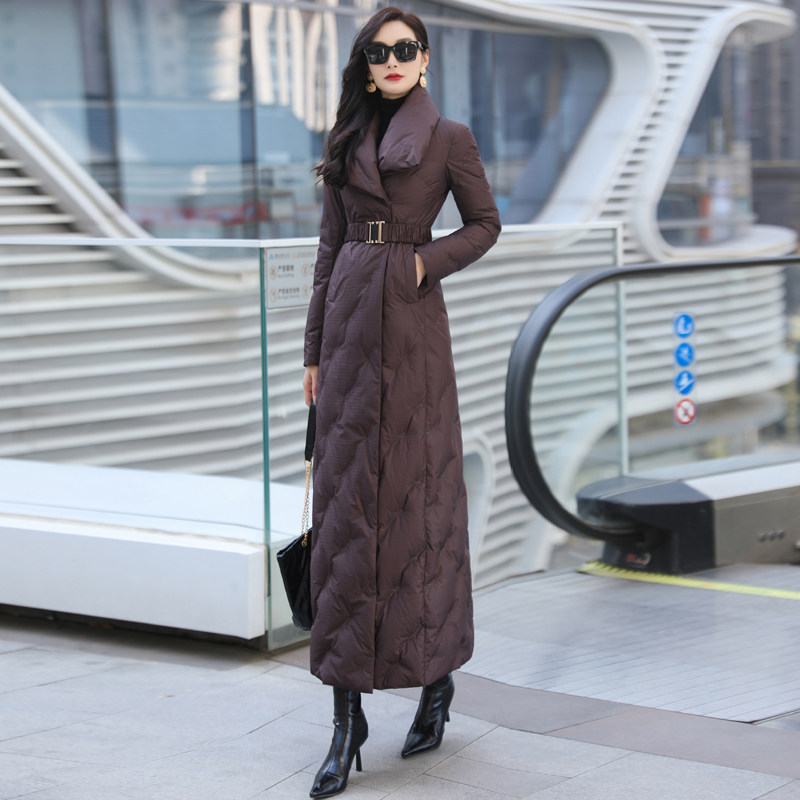 高级感长款羽绒服女冬季2025年新款时尚洋气气质过膝加厚保暖1007