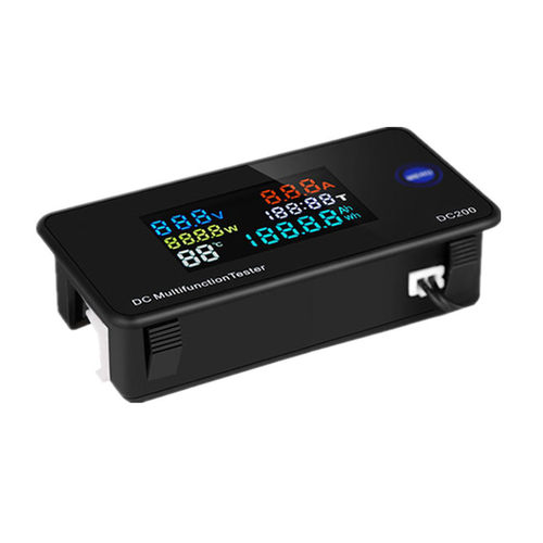 直流数显电压电流表 彩屏功率测试仪0-200V 0-100A