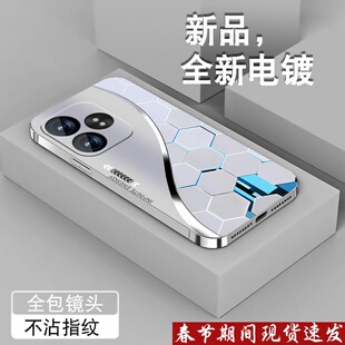 适用oppo真我gtneo6手机壳新款RealmeGTNeoneo5se潮男NEO3高颜值neo2t电镀银保护套全包防摔创意粒子硅胶外壳