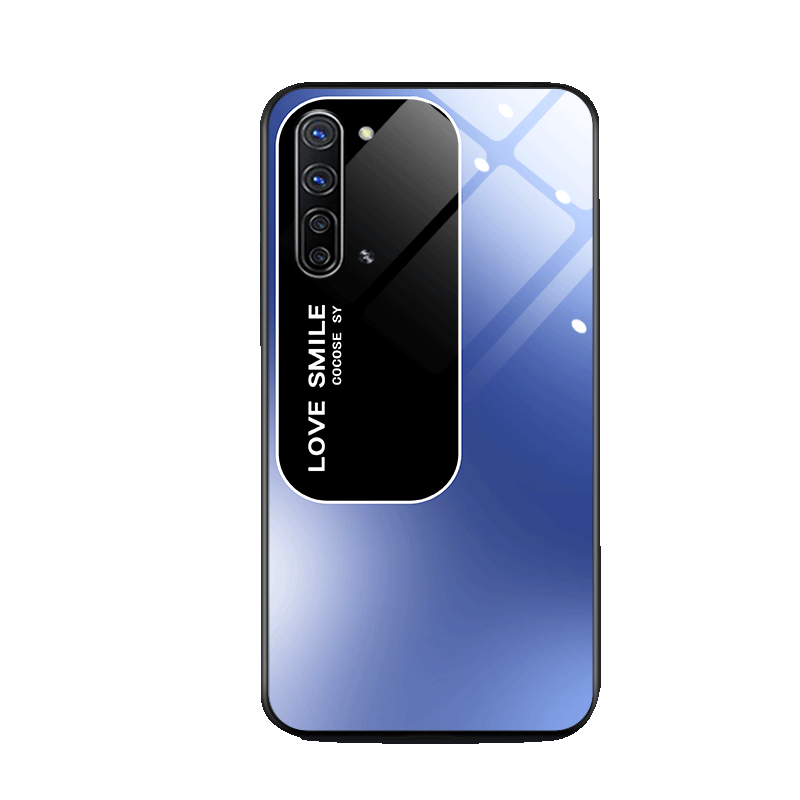 love渐变适用opporeno3手机壳新款Reno3pro钢化玻璃男元气版潮保护套高级感简约个性全包防摔时尚薄硅胶外壳