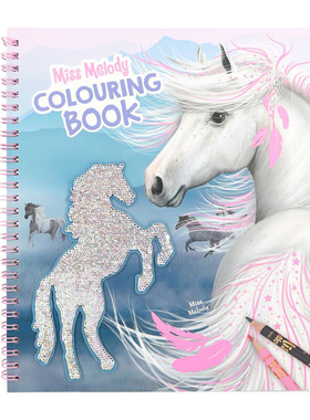 Miss Melody小马亮片书贴纸书玩具女孩儿童益智玩具贴画12756