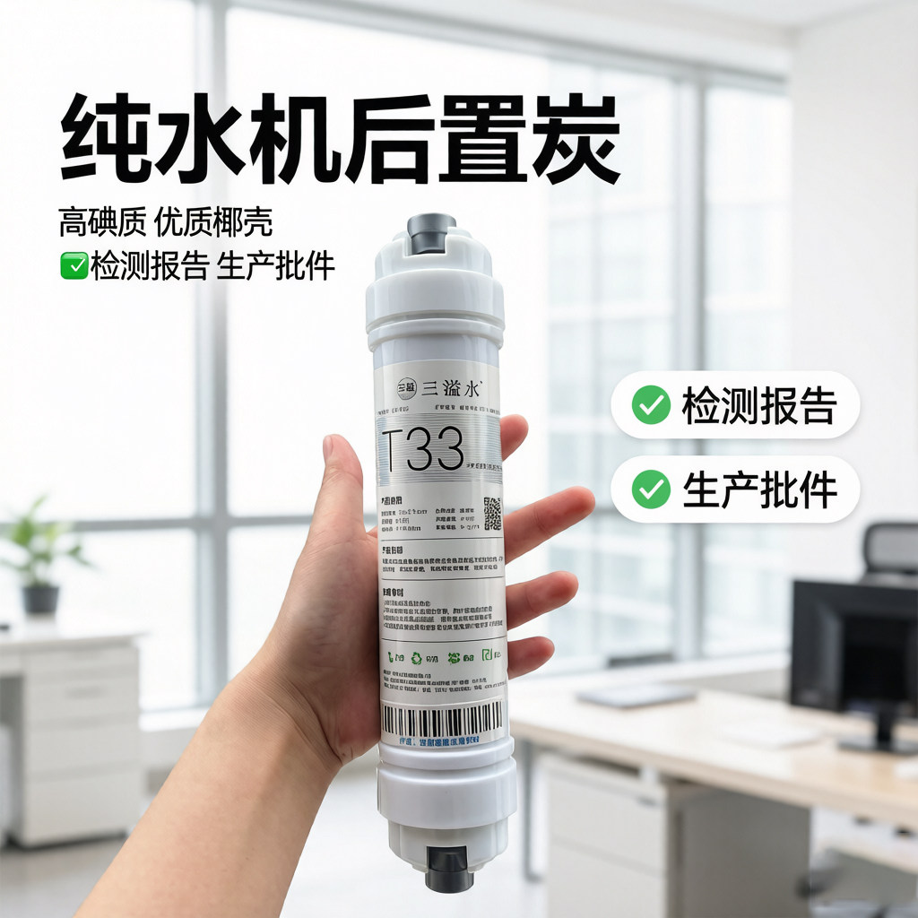 净水器纯水机三溢水高碘值后置椰壳活性炭口感因子小T33滤芯韩式图片