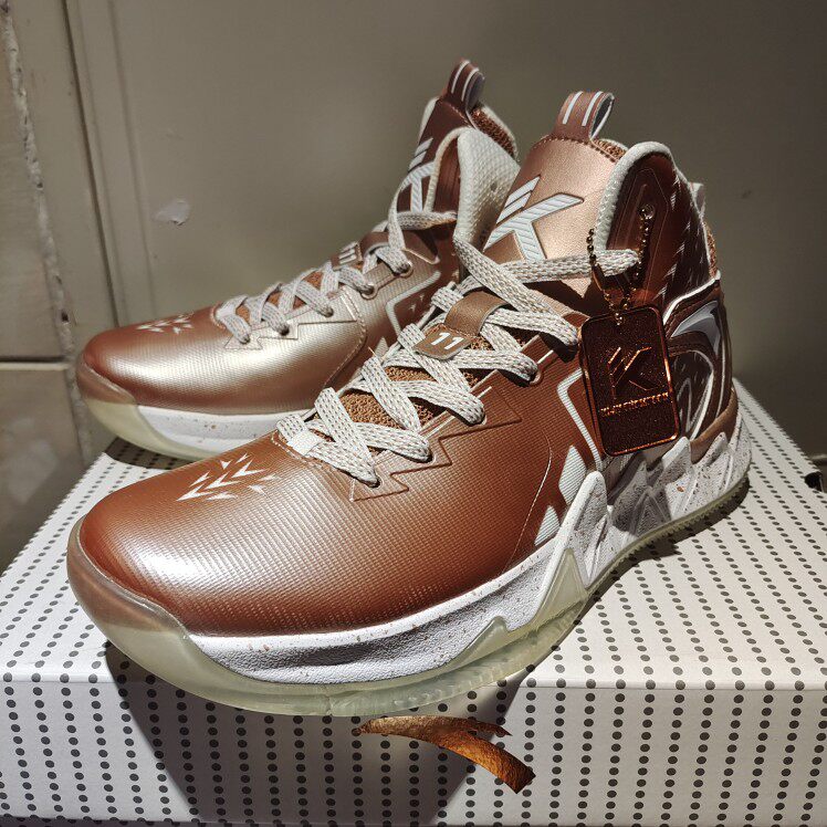 5 41安踏kt2篮球鞋汤普森猎鹰二代玫瑰金限量版11731101