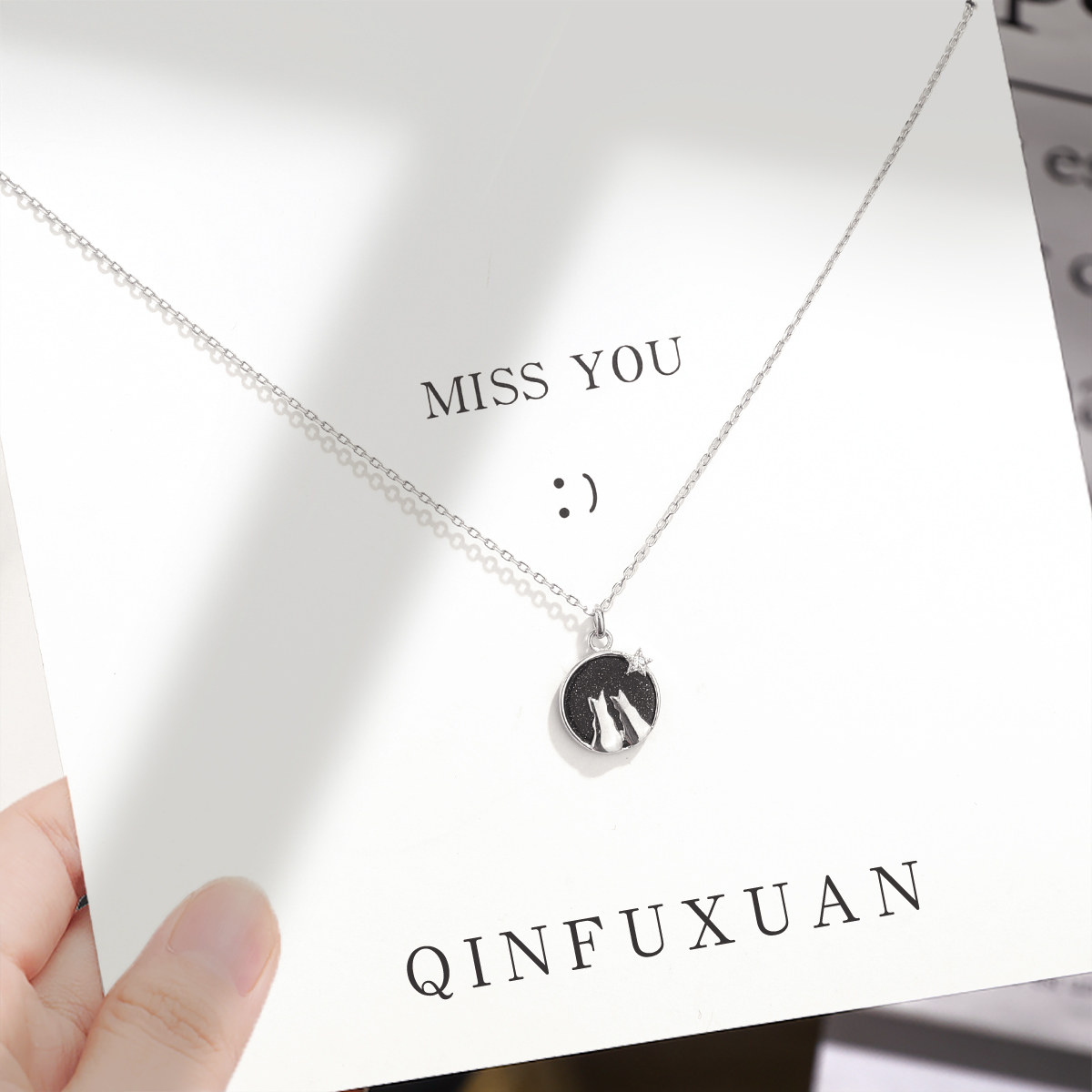 施华洛世奇项链女纯银女士首饰生日礼物送女友吊坠小众设计感银饰