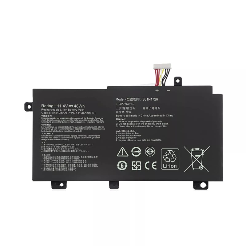 华硕飞行堡垒FX86F/G FX95G FX505G FX504G FX80G B31N1726 电池