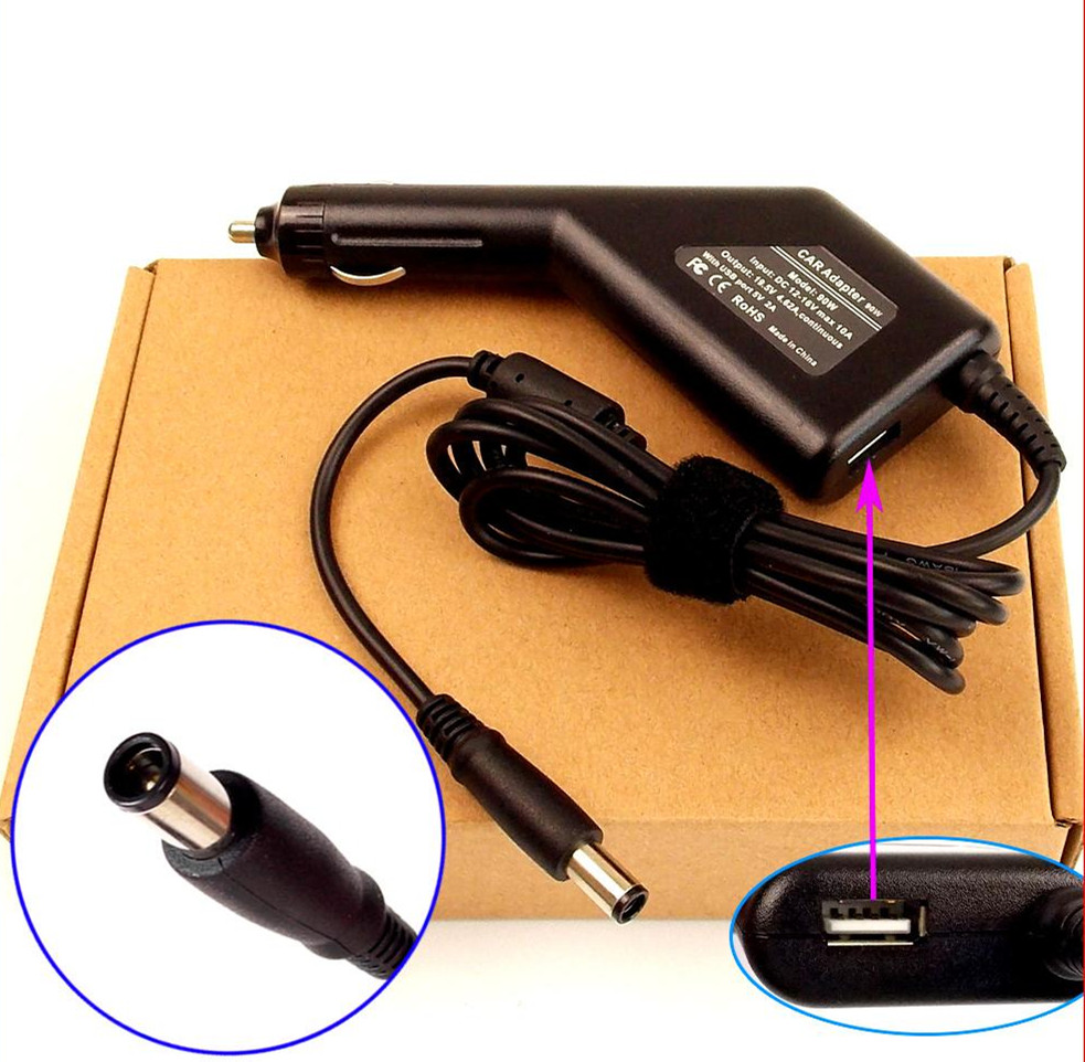 戴尔65W90W车载充笔记本充电器