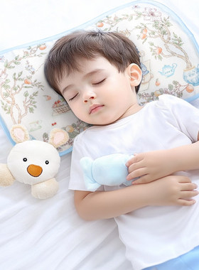 贝彤苎麻颗粒护型枕宝宝枕头舒适睡眠幼儿安睡枕双枕套婴儿枕头