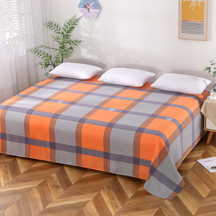 防滑加厚磨毛大炕单单件榻榻米床单子土炕双人床枕套一对布料柔软