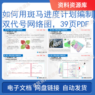 如何用斑马进度计划编制双代号网络图2021年39页PDF建筑参考资料
