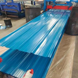 厂房屋面镀铝锌压型钢板红色涂层镀锌彩钢瓦25-210-840型屋顶瓦