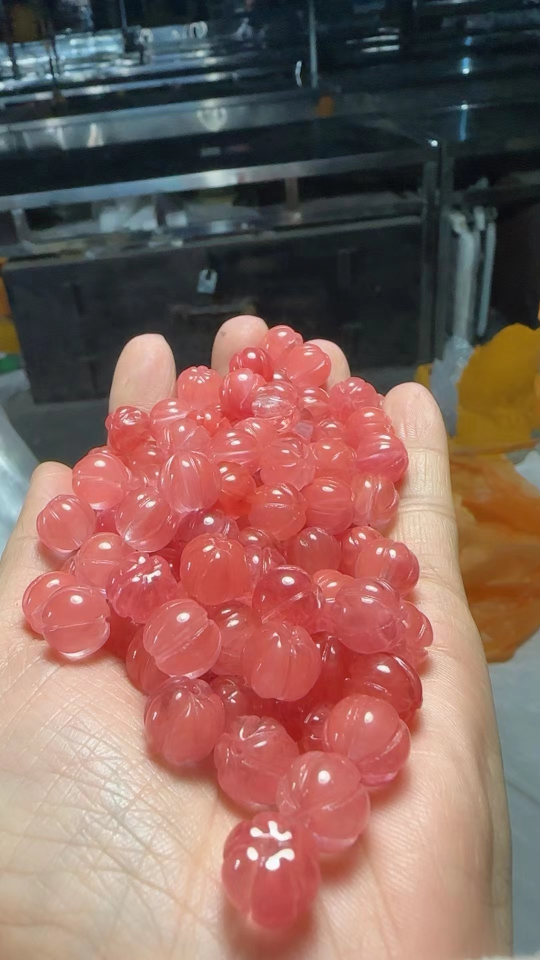 天淼玉器金丝玉南瓜散珠手链串