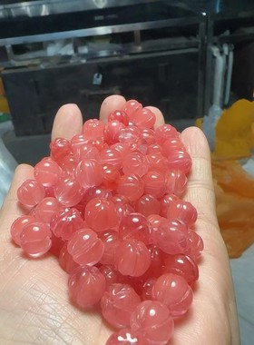 天淼玉器金丝玉南瓜散珠手链串