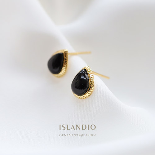 islandio天然黑玛瑙欧式职场通勤