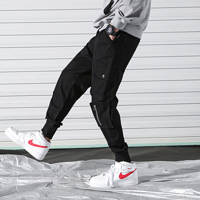 裤子男韩版潮男士休闲裤春季青少年运修身动裤宽松九分小脚工装裤在类目 男装, 休闲裤中 - 来自Buy2taobao.com提供专业的淘宝代购服务