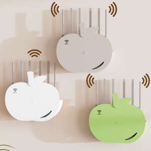路由器放置架壁挂式免打孔机顶盒收纳盒上墙wifi置物架遮丑装饰盒