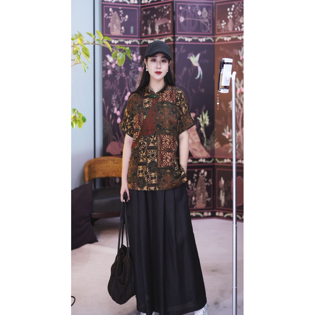 【穿搭师小鱼】新款红云纱上衣25558,女装/女士精品,上衣,淘宝优惠券,粉丝福利购,淘宝优惠卷