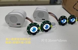 杰理轻语AI模块大模型开发板4g的ai双眼毛绒豆包dp二开diy毛绒