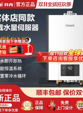 Rinnai/林内 RUS-R24E32FRF即热零冷水24升恒温APP控制燃气热水器