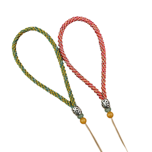 锦鲤手把绳手工编织四毫米粗手玩绳文玩绳套手绳子套手脖粗绳彩绳