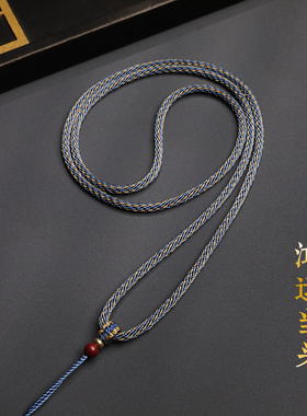 递福观音翡翠黄金玉佩绳挂件绳