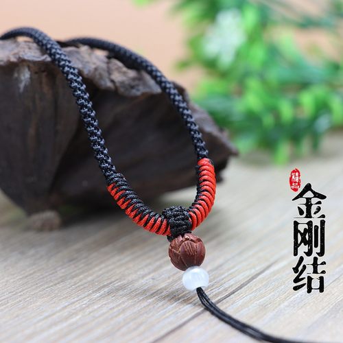 手工新款编织项链绳金绳男女吊坠挂绳玉佛观音平安扣貔貅绳子