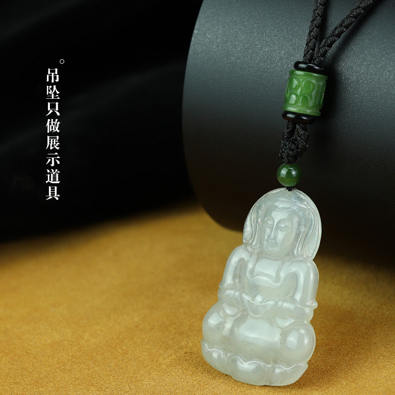 JASPER PENDANT LANYARD JADE GUANYIN PIXIU PENDANT ROPE HANDMADE 12 STRANDS BRAIDED DRAGON SCALE JADE PENDANT HAND BRAIDED NECKLACE ROPE