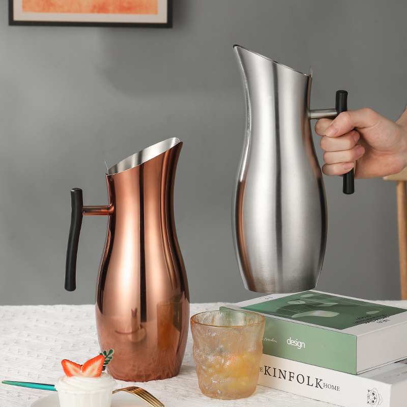 壹家304不锈钢欧式冷水壶耐高温