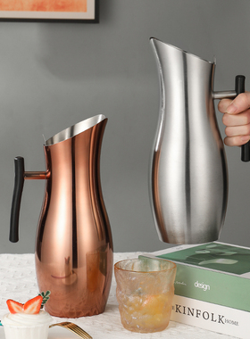 欧式304不锈钢创意冷水壶耐高温家用客厅大容量扎壶白开水凉水壶